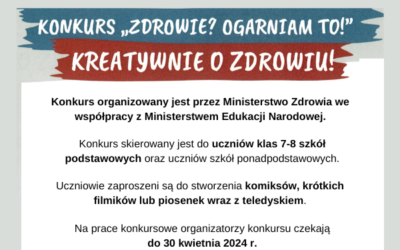 Konkurs „Zdrowie? Ogarniam TO!”