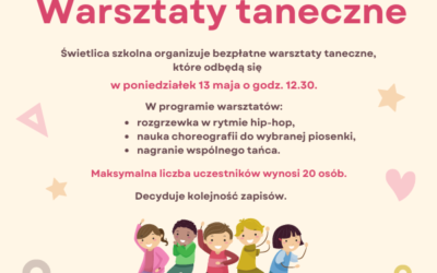 13 maja WARSZTATY TANECZNE