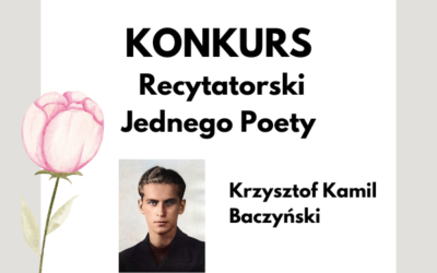 KONKURS RECYTATORSKI JEDNEGO POETY