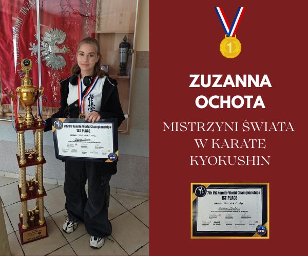 Zuzanna Ochota Mistrzynią Świata w Karate Kyokushin!