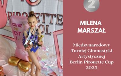 Srebrny medal Mileny Marszał na Międzynarodowym Turnieju Gimnastyki Artystycznej