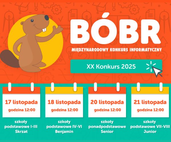 Bezpłatny Konkurs Informatyczny BÓBR 2025