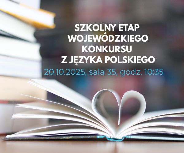 Etap szkolny WOJEWÓDZKIEGO KONKURSU Z JĘZYKA POLSKIEGO