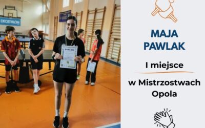Wielki sukces naszej uczennicy w tenisie stołowym