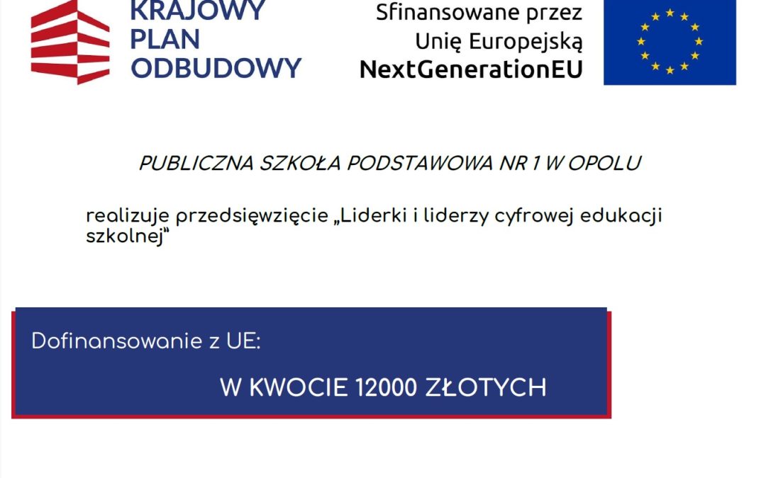 Projekt: „Liderki i liderzy cyfrowej edukacji szkolnej”